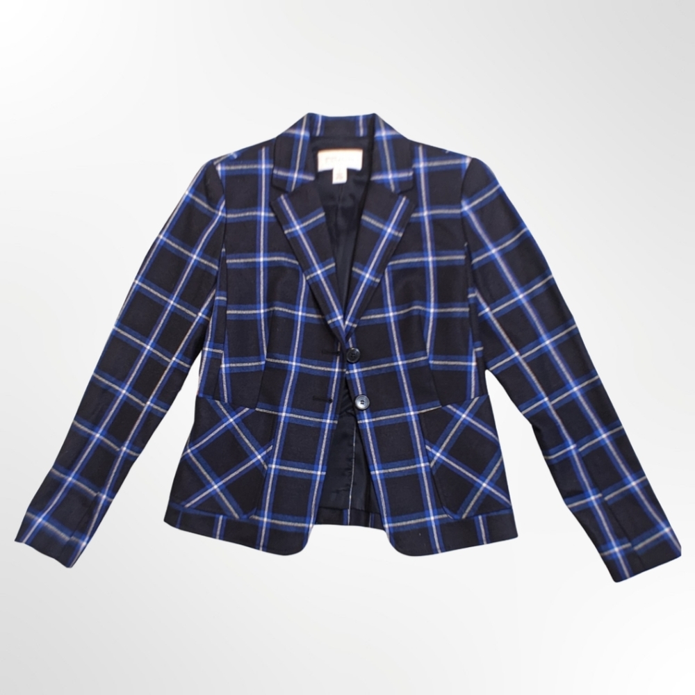 Nordstrom Blue Plaid Blazer